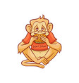 monkey dont speak because vector image