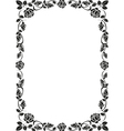 rose frame vector image