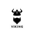 viking head logo and symbol image vector image vector image