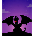 silhouette vector image