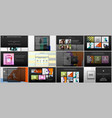 templates for website design presentations vector image vector image