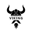 viking head logo and symbol image vector image vector image