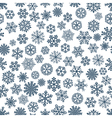 seamless pattern of snowflakes vector image vector image