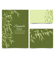 bamboo green leaves vector image