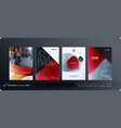 creative design of brochure set abstract annual vector image