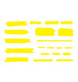 highlight marker line brush pen underline stroke vector image