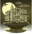 modern city night vector image vector image