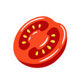 red tomato isolated on white background vector image