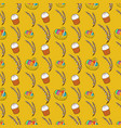 easter seamless pattern with traditional eggs vector image