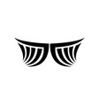 falcon wing logo template vector image vector image