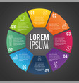 infographic business report with lorem ipsum vector image vector image