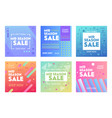 banners with abstract pattern for mid season sale vector image