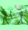 golf abstract vector image vector image