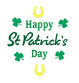 happy saint patricks day vector image
