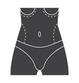 plastic surgery icon vector image vector image