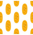 seamless pattern with cartoon loaf vector image vector image