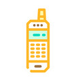 mobile phone retro gadget color icon vector image vector image