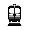 train black simple icon vector image