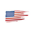 usa flag on a white vector image