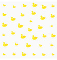 bright yellow duck pattern design vector image