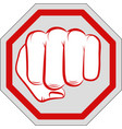 clenched fist vector image