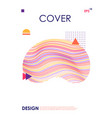 modern cover design template geometric abstract vector image vector image