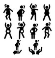 pregnancy exercise yoga or pilates vector image
