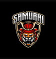 tiger mascot esport logo vector image vector image