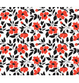seamless background with wild roses vintage style vector image