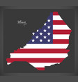 blount county map of alabama usa with american vector image