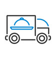 icon of delivering car vector image