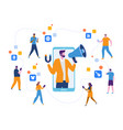 influencer marketing potential product buyers vector image