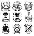 vintage cooking in kitchen classes vector image