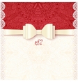 vintage wedding card template vector image