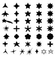 different star set vector image