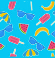 seamless summer pattern summer background vector image vector image
