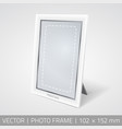 isolated photo frame in perspective vector image