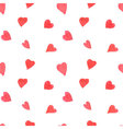 watercolor hearts seamless pattern repeating vector image