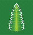 christmas tree pine isolated vector image