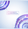 corner circles futuristic background vector image