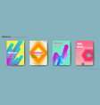 fluid liquid style brochure vector image vector image
