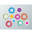 gear wheels vector image vector image