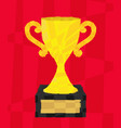 polygon cup vector image