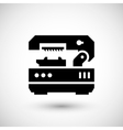 metal cutting machine icon vector image