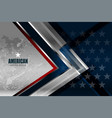 usa american flag background vector image