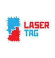 Set of logos for laser tag Royalty Free Vector Image