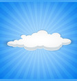 abstract background of white cloud in blue sky vector image