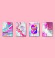 fluid liquid style brochure vector image vector image