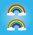 rainbow and cloud vector image vector image