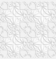 seamless white floral ornament vector image
